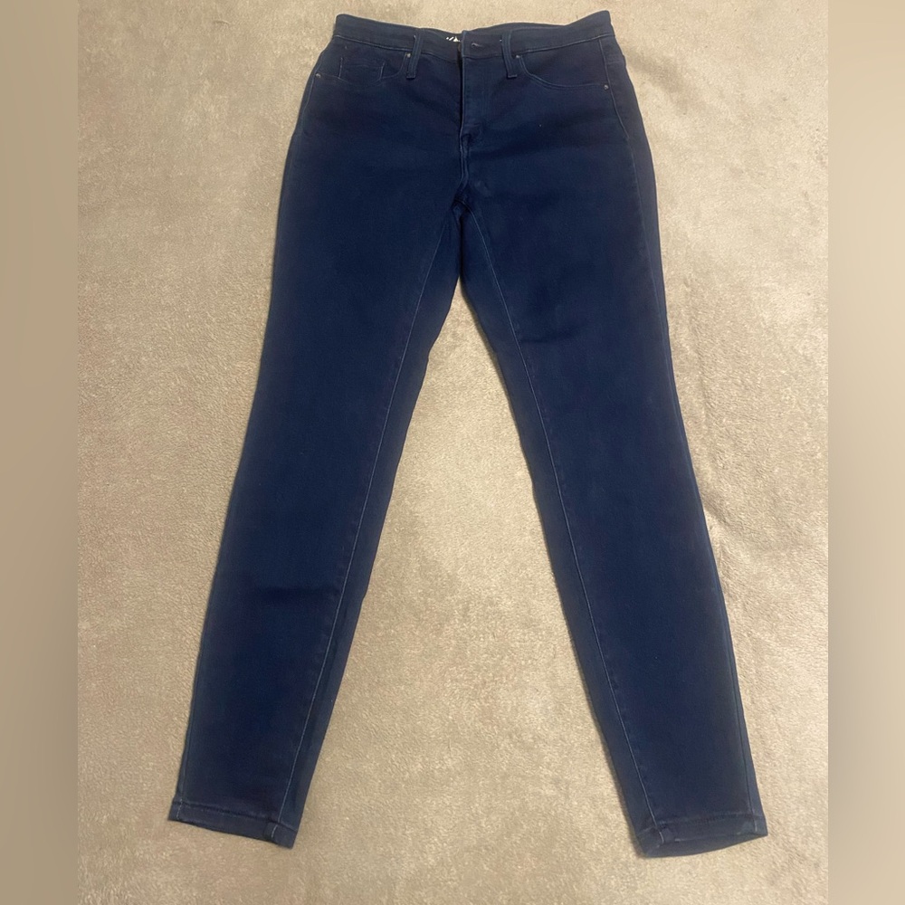 Mossimo Blue Skinny Jean leggings. Indigo Look